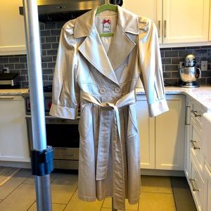 Yoana Baraschi Silk 3/4 Sleeve A-line Coat